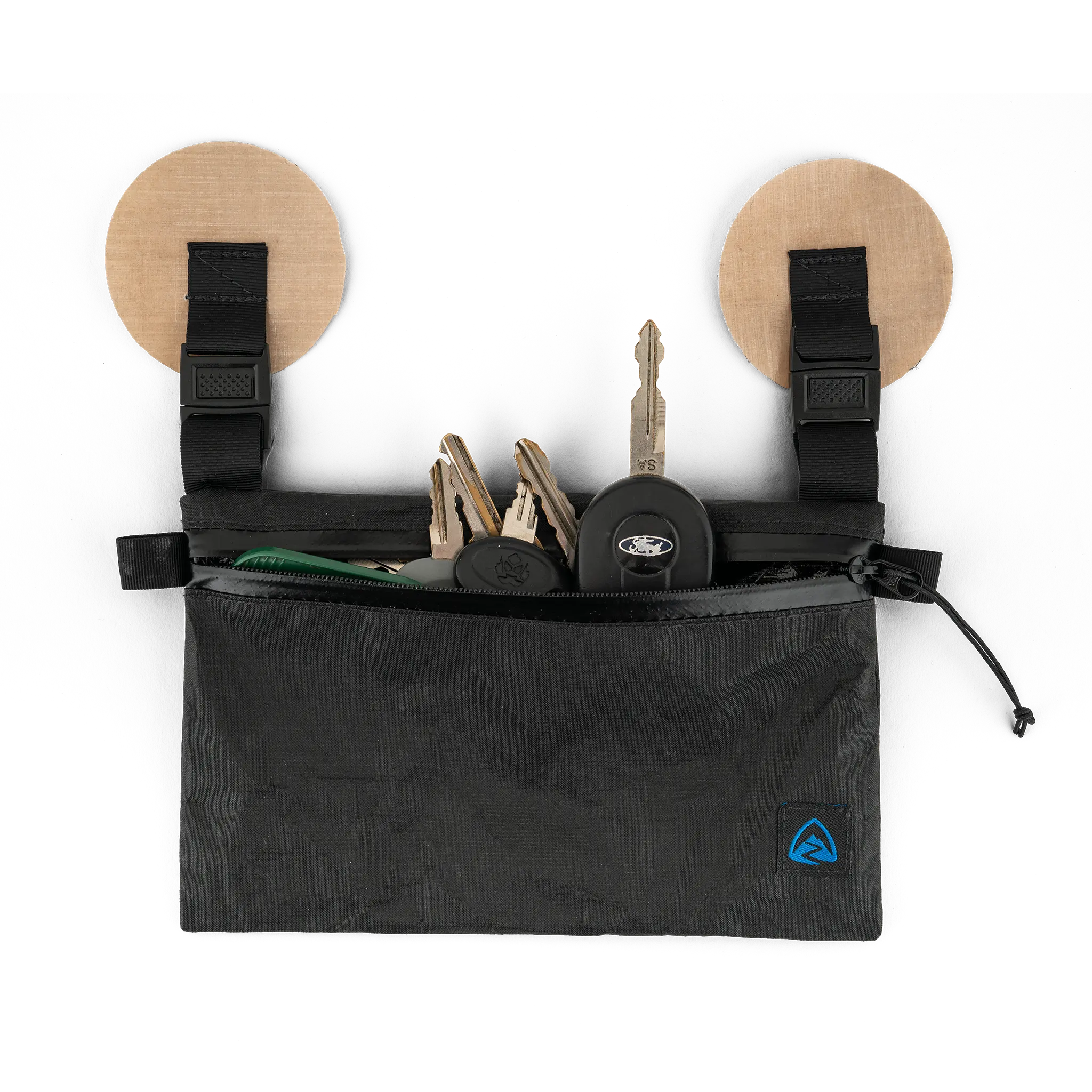 Stick-on Key Zip Pouch