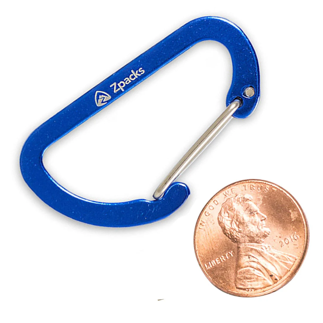 Blue Mini-D Wiregate Carabiner (4 Pack)